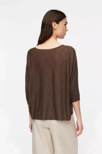 Comma Strickpullover braun