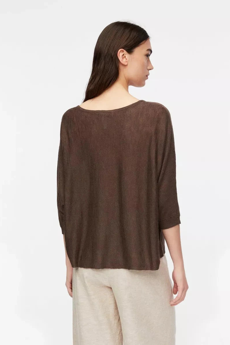 Comma Strickpullover braun