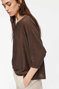 Comma Strickpullover braun