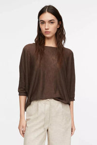 Comma Strickpullover braun