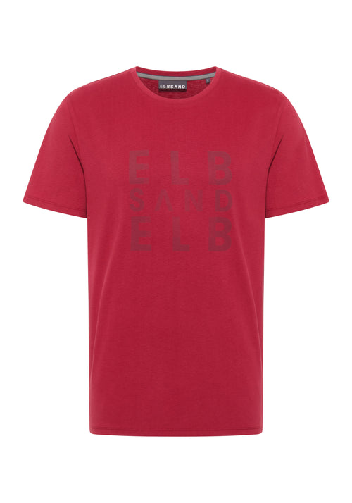 Elbsand Men T-Shirt Flynn, crimson red