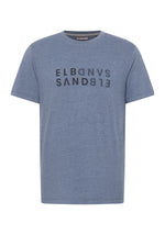 Elbsand Men T-Shirt Fineas, indigo blue melange, jeansblau, blau