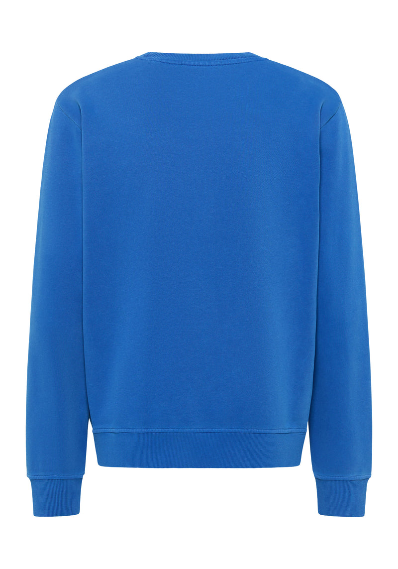 Elbsand Herren, Sweater, Bündchen, mittelblau