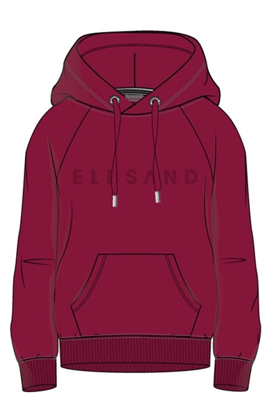 Elbsand Men Hoodie Kiljan crimson red