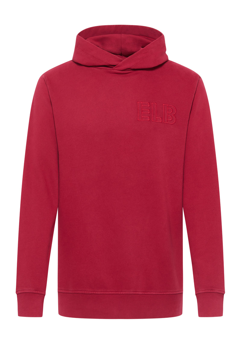 Elbsand Men Hoodie Dorian, crimson red