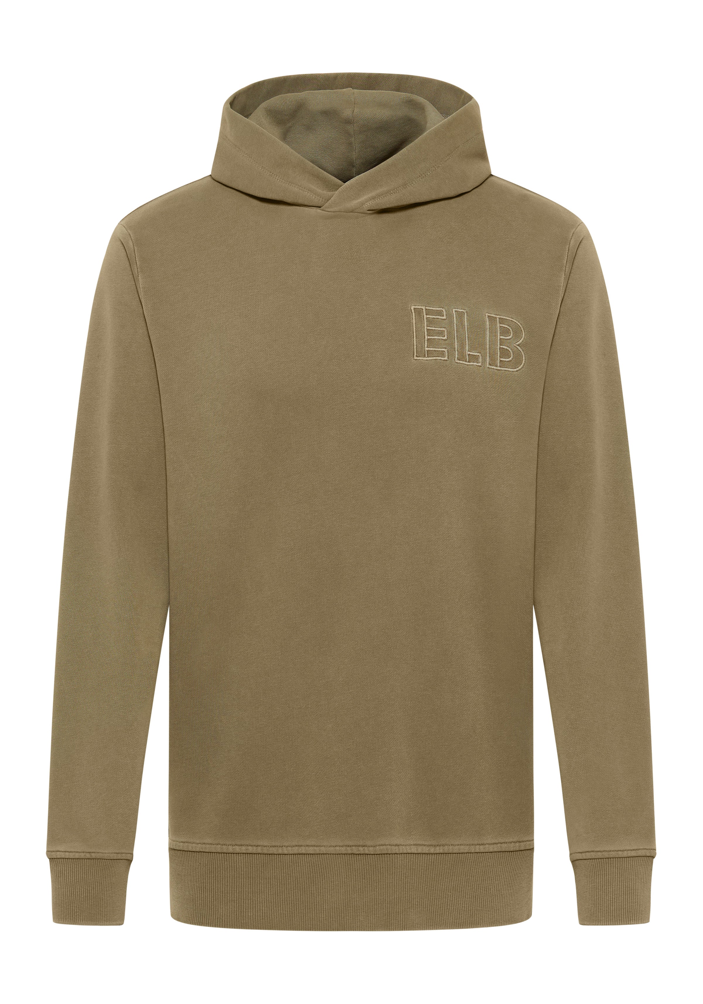 Elbsand Men Hoodie, moss, khaki, Kapuze