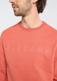 Elbsand Men Sweatshirt Jona brick red