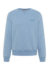 Elbsand Men Sweatshirt Samu nordic sea melange, hellblau, Herren, Sweater, Pullover