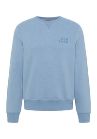 Elbsand Men Sweatshirt Samu nordic sea melange, hellblau, Herren, Sweater, Pullover