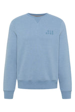 Elbsand Men Sweatshirt Samu nordic sea melange, hellblau, Herren, Sweater, Pullover