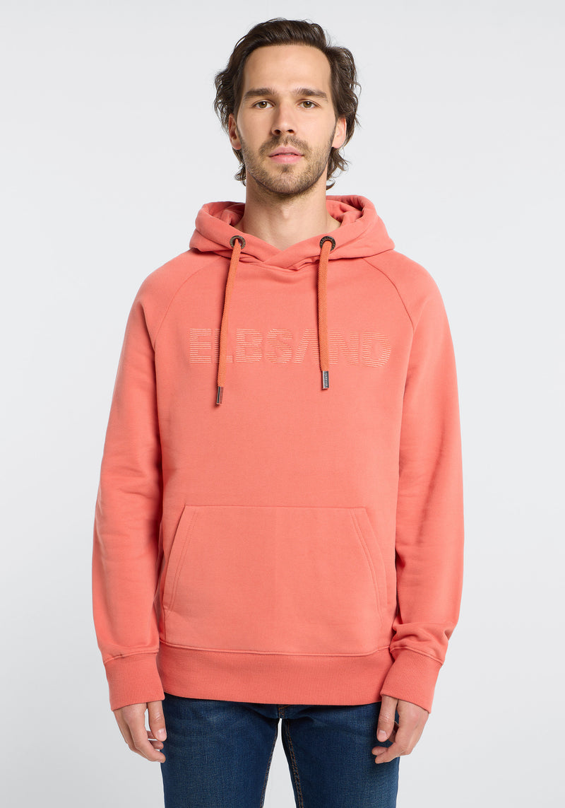 Elbsand Men Hoodie Kare brick red, Kapuze, Kordelzug, Bündchen, Herren