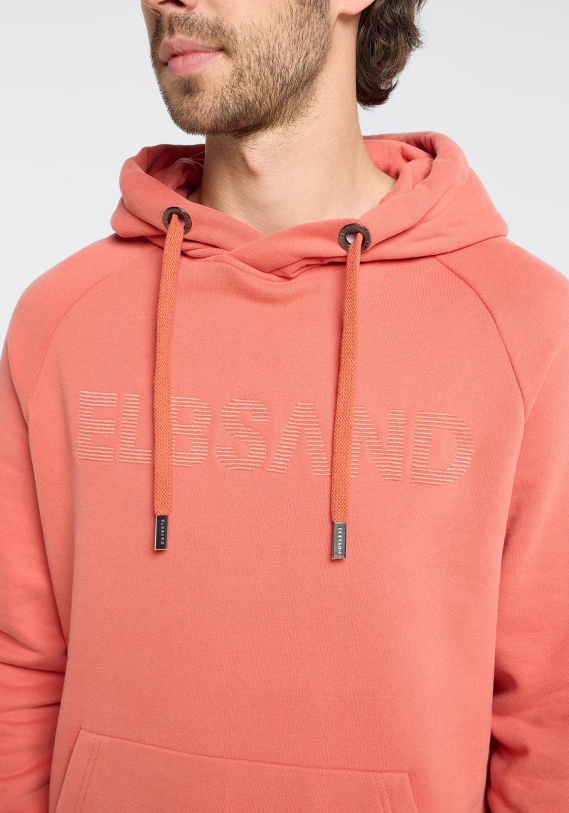 Elbsand Men Hoodie Kare brick red