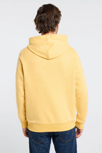Elbsand Men Hoodie Sivan mineral yellow melange