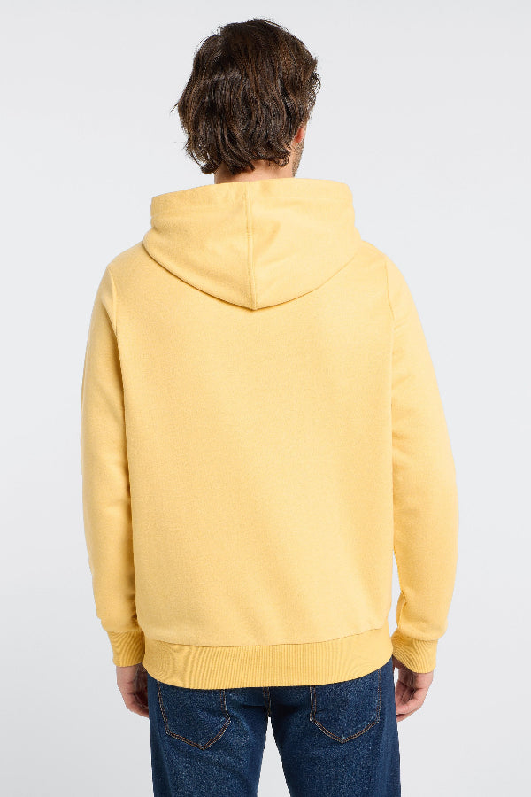 Elbsand Men Hoodie Sivan mineral yellow melange