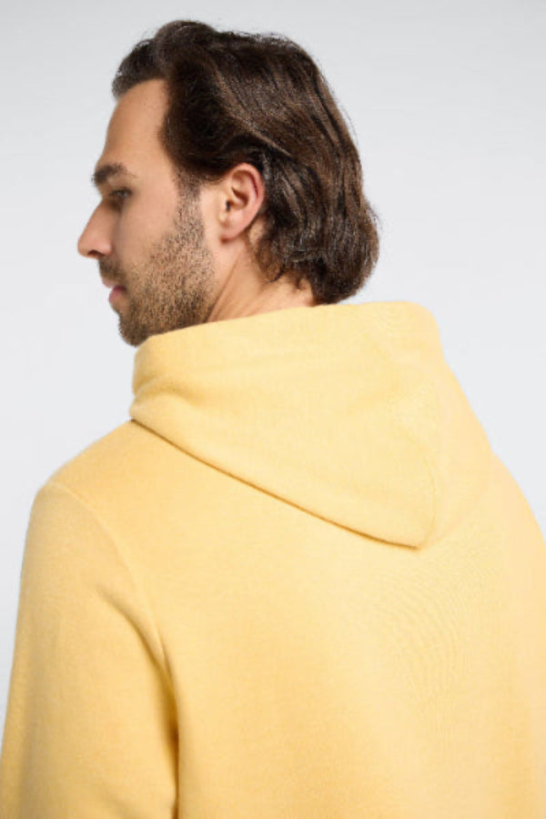 Elbsand Men Hoodie Sivan mineral yellow melange