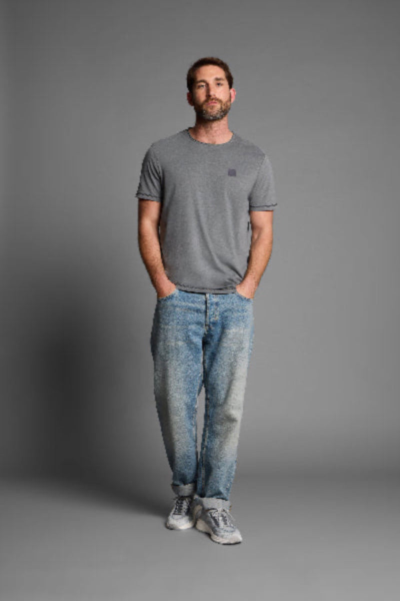Elbsand Men T-Shirt Paer black stone melange