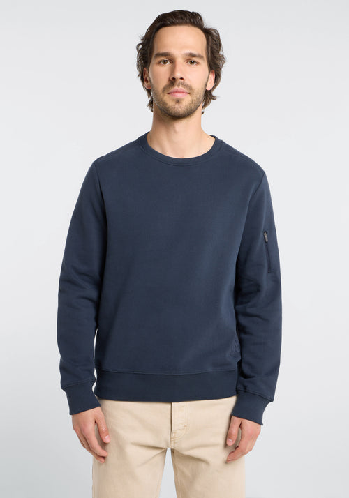 Elbsand Men Sweatshirt Elmo midnight, Herren, Sweater, Pullover, unifarben, dunkelblau
