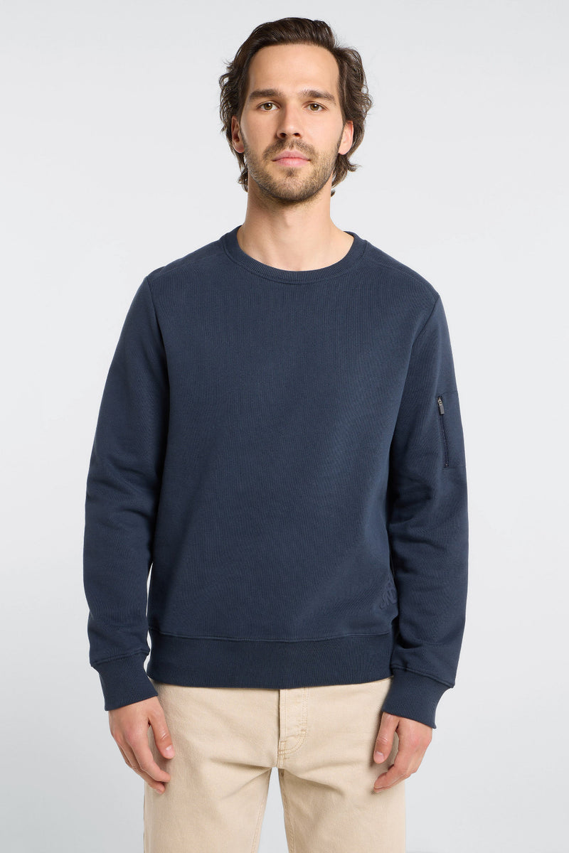Elbsand Men Sweatshirt Elmo midnight, Herren, Sweater, Pullover, unifarben, dunkelblau
