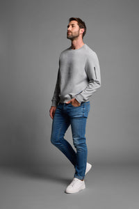 Elbsand Men Sweatshirt Elmo cool heather grey