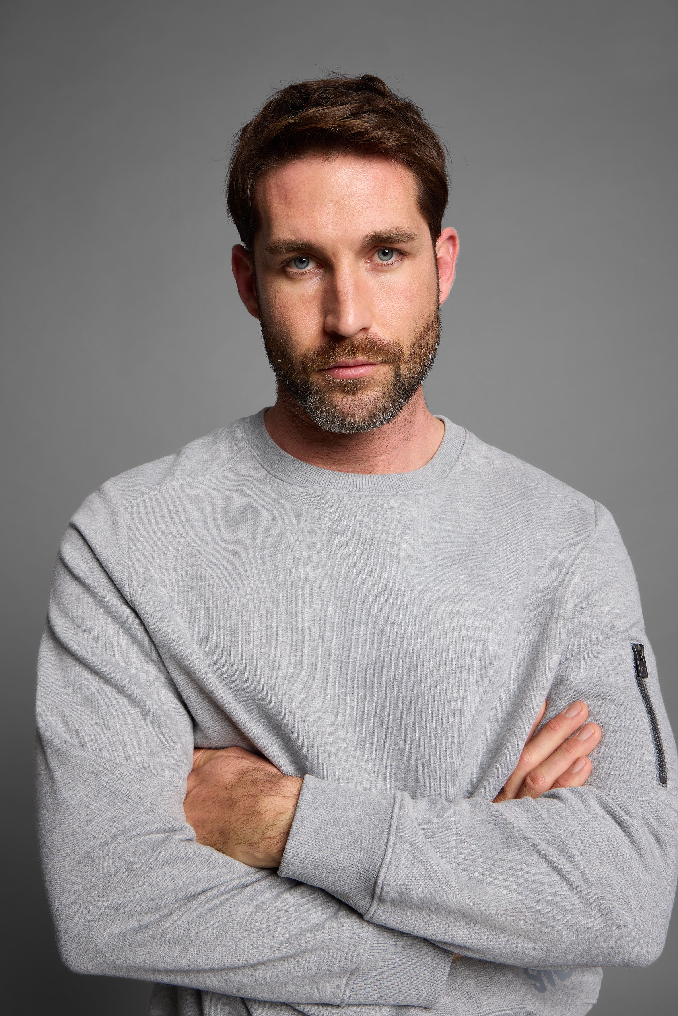 Elbsand Men Sweatshirt Elmo cool heather grey