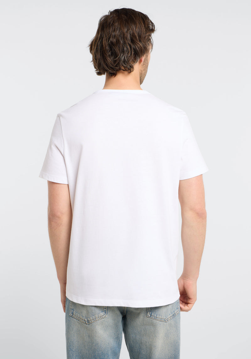 Elbsand Men T-Shirt Jivo bright white/black sand