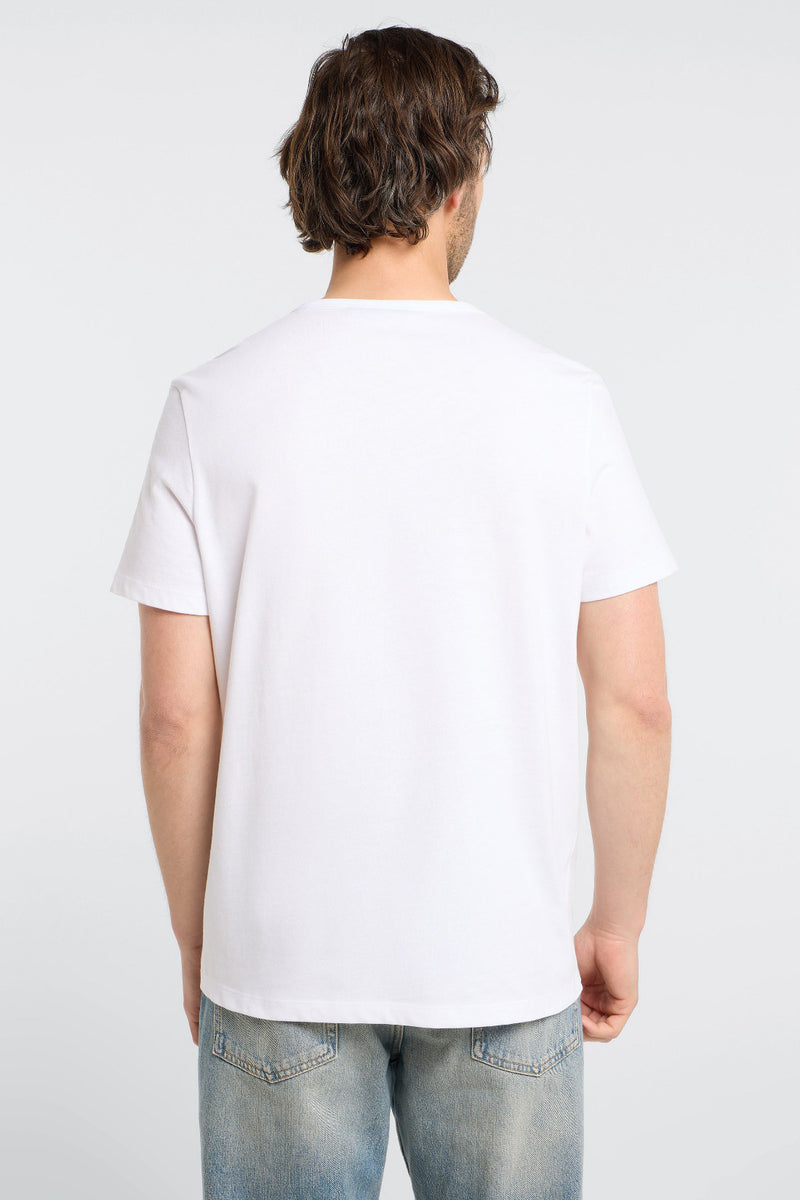 Elbsand Men T-Shirt Jivo bright white/black sand