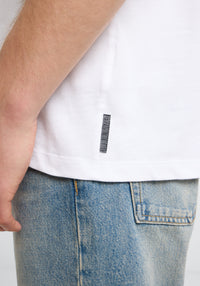 Elbsand Men T-Shirt Jivo bright white/black sand