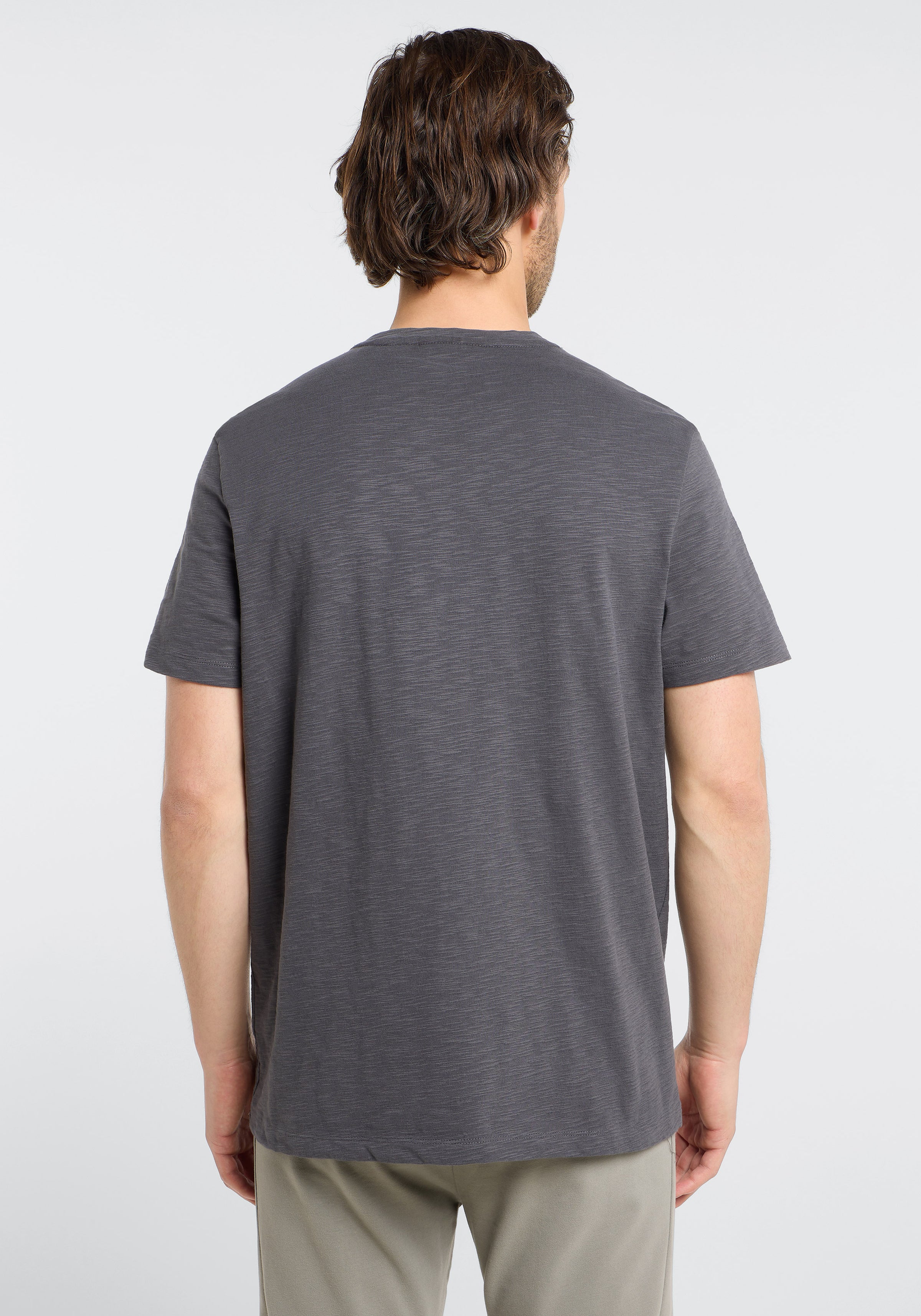 Elbsand Men T-Shirt Aike black sand, unifarben, Rundhalsausschnitt, Herren
