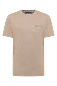 Elbsand Men T-Shirt Tian smoked tan melange, beige, unifarben, kurzärmlig, Rundhalsausschnitt