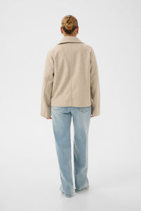 Kaffe Trenchcoat-Jacke KAsaturn beige smoke melange