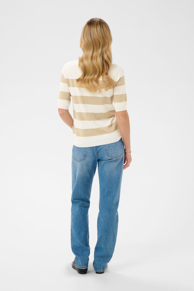 Kaffe Pullover KAlizza gestreift chalk/feather grey