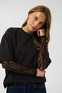 Kaffe Longsleeve KAdora black deep
