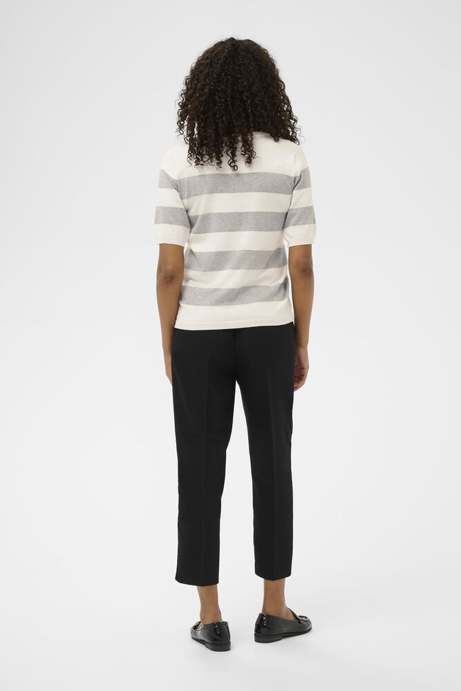 Kaffe Pullover KAlizza gestreift chalk/grey melange