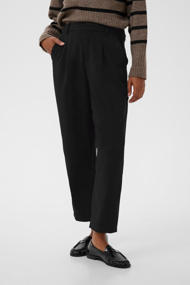 Kaffe Hose KAmerle cropped black deep