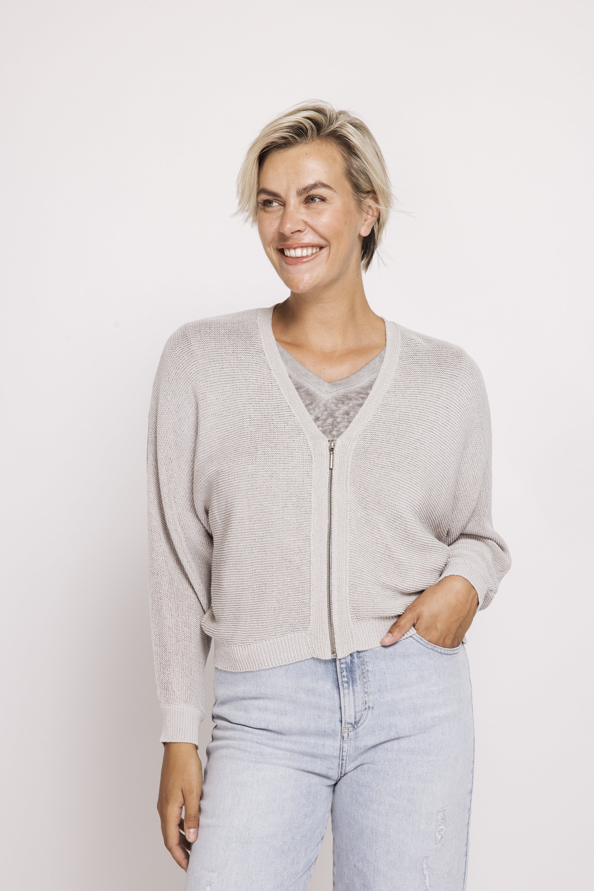 Zhrill Strickjacke Neta grey/grau