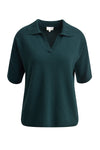 Strickpolo forest green milano italy fashion