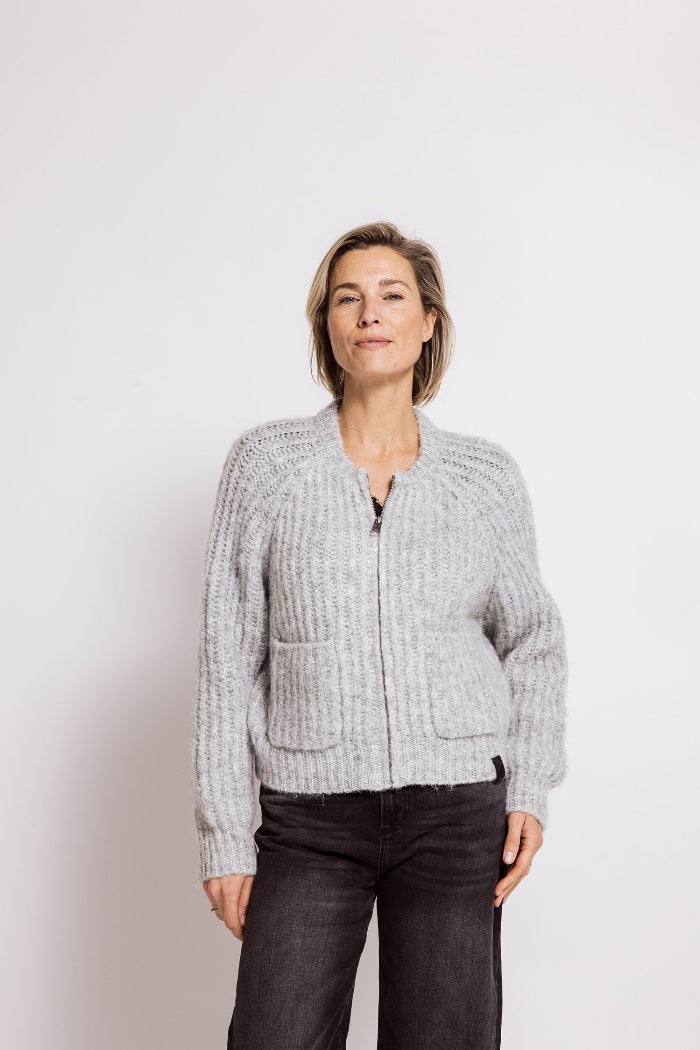 Zhrill Cardigan/Strickjacke Corinna grey/hellgrau