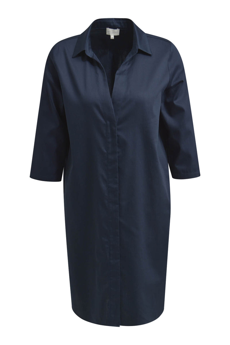 Milano Hemdblusenkleid dunkelblau