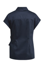Milano Kurzarm-Bluse dunkelblau