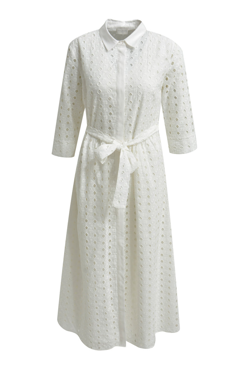 Milano Kleid mit Lochstickerei