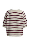 Milano Kurzarmpullover vino print