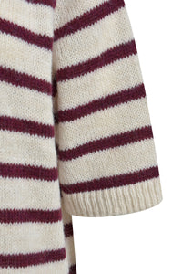 Milano Kurzarmpullover vino print