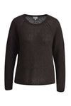 Milano Pullover, rocca, Struktur, Rundhalsausschcnitt, Raglanärmel, braun, dunkelbraun