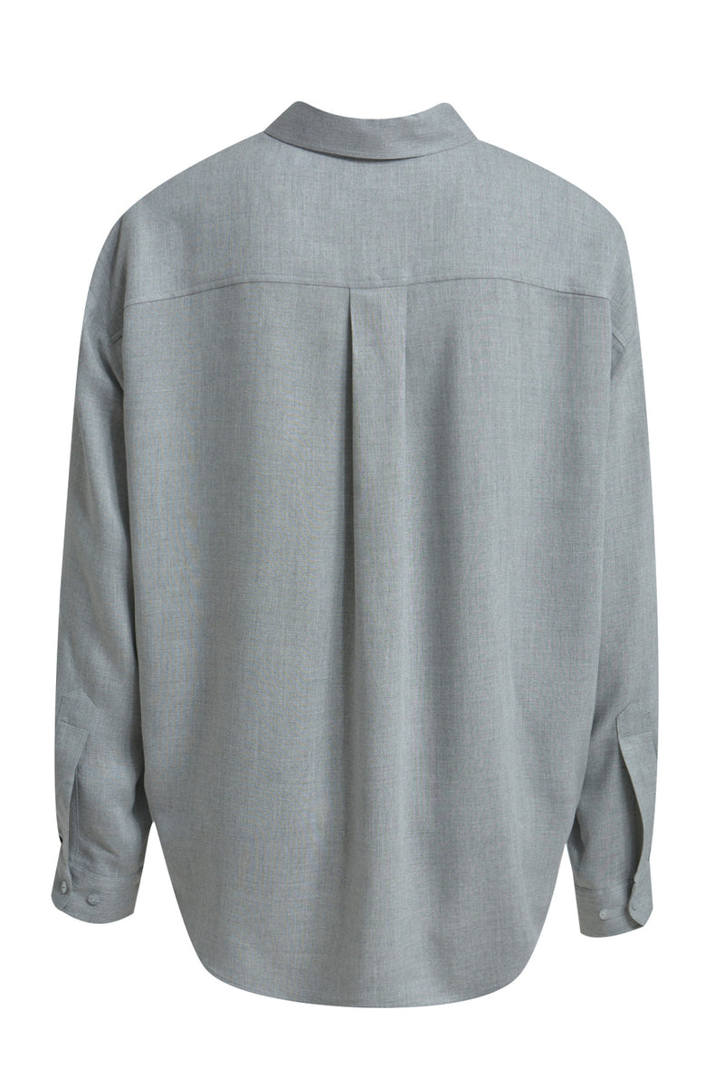 Milano Hemdbluse grey melange