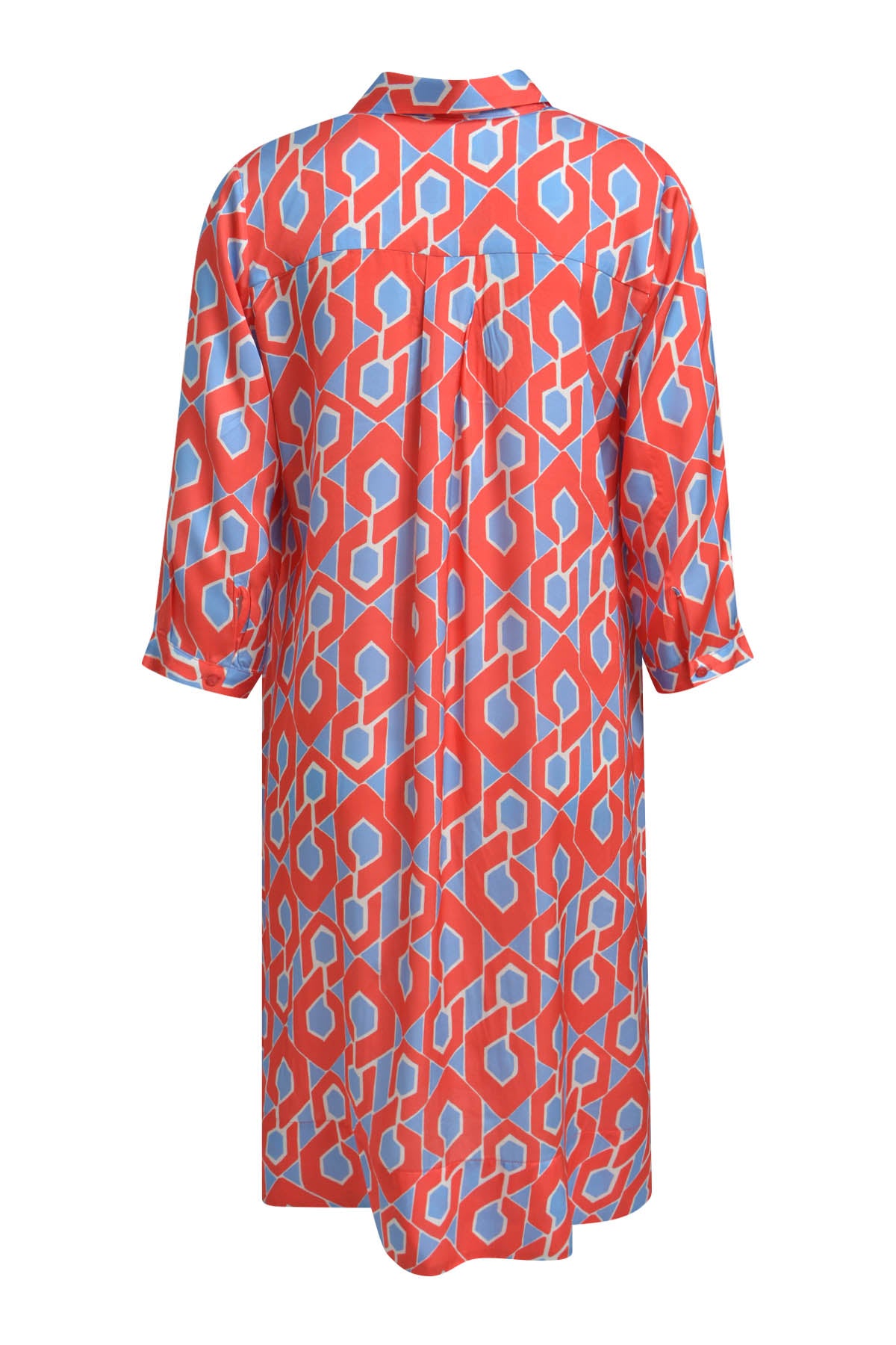 Milano Hemdblusenkleid red print