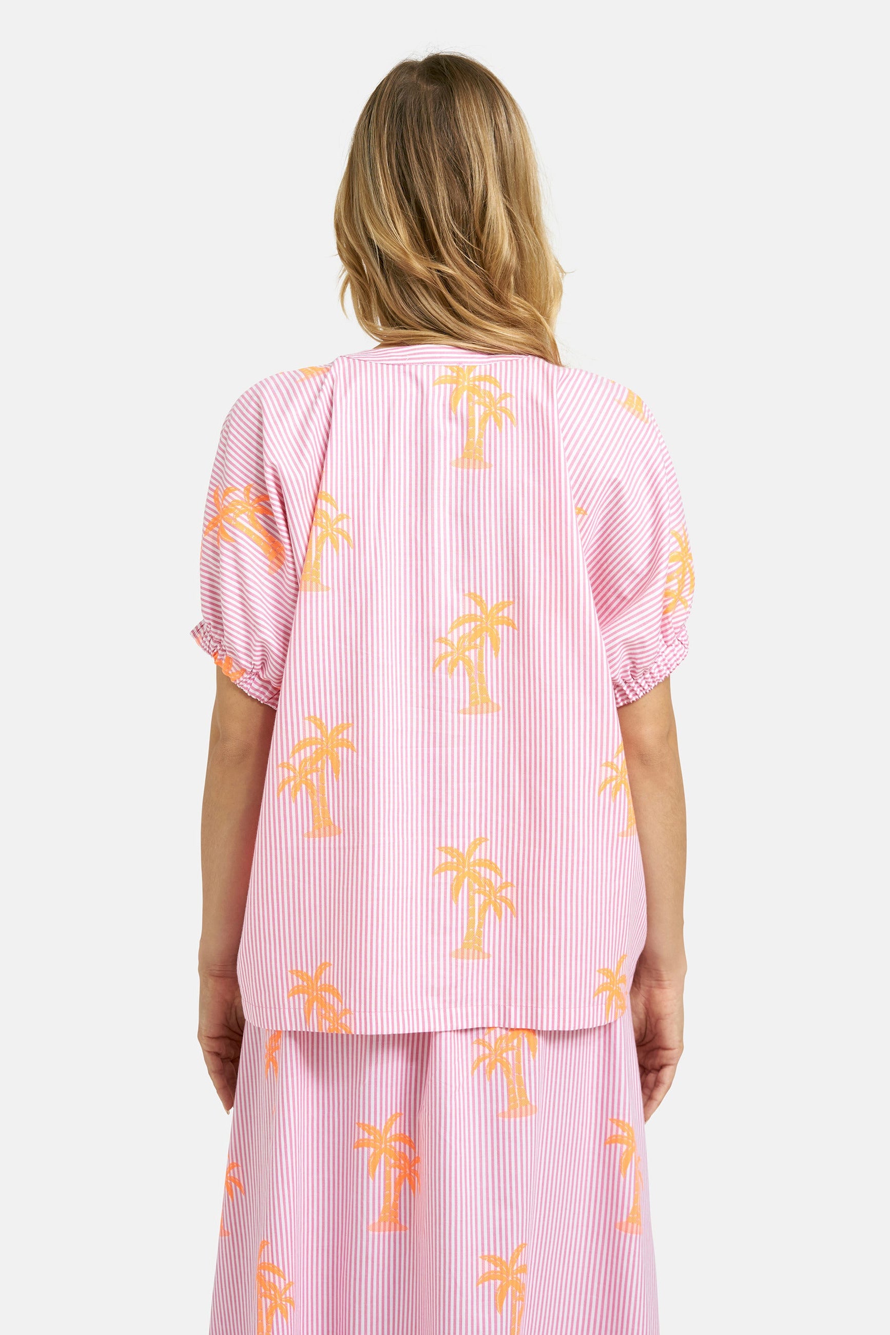 Milano Bluse pink print