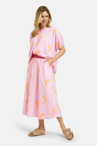 Milano Bluse pink print
