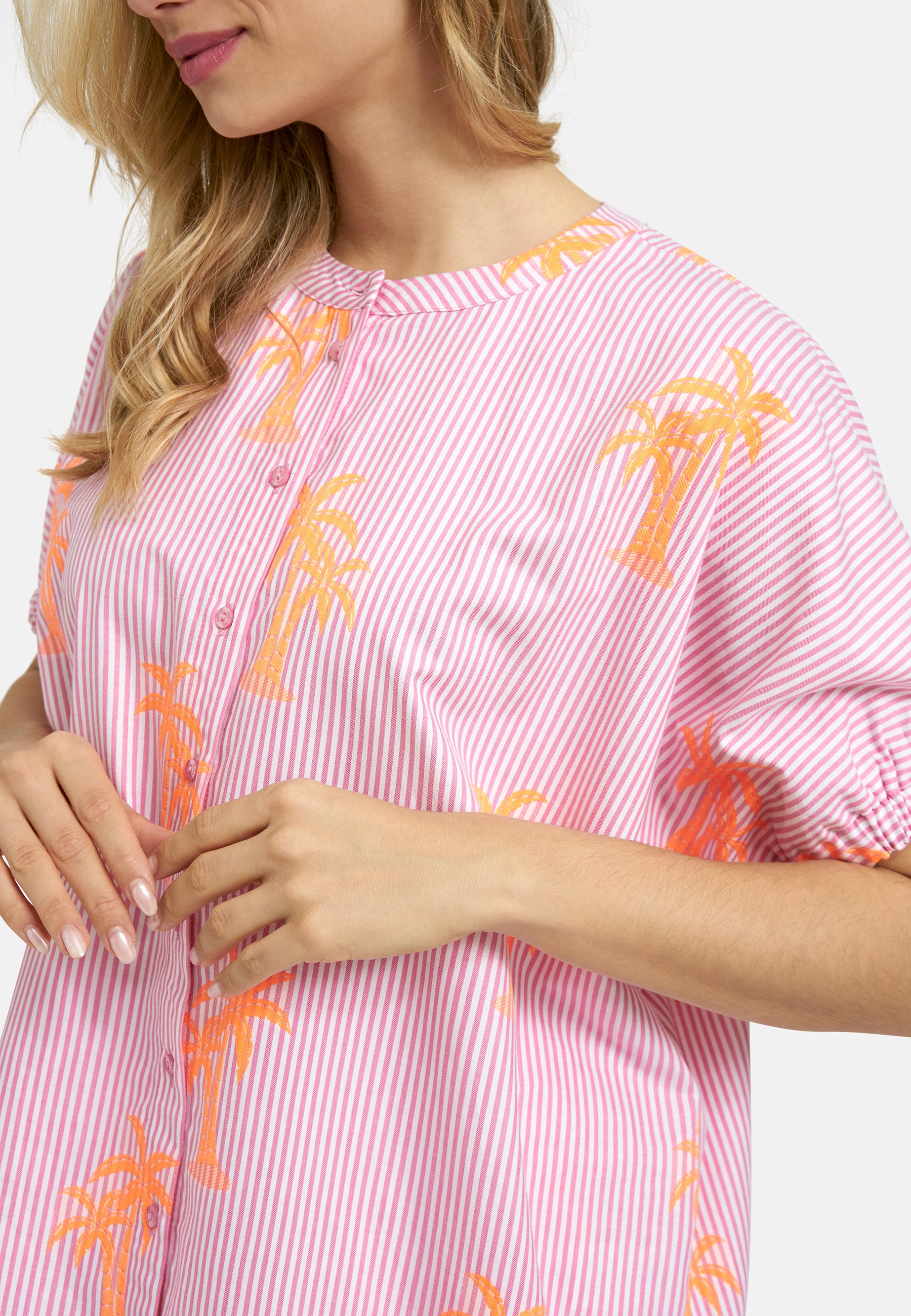 Milano Bluse pink print