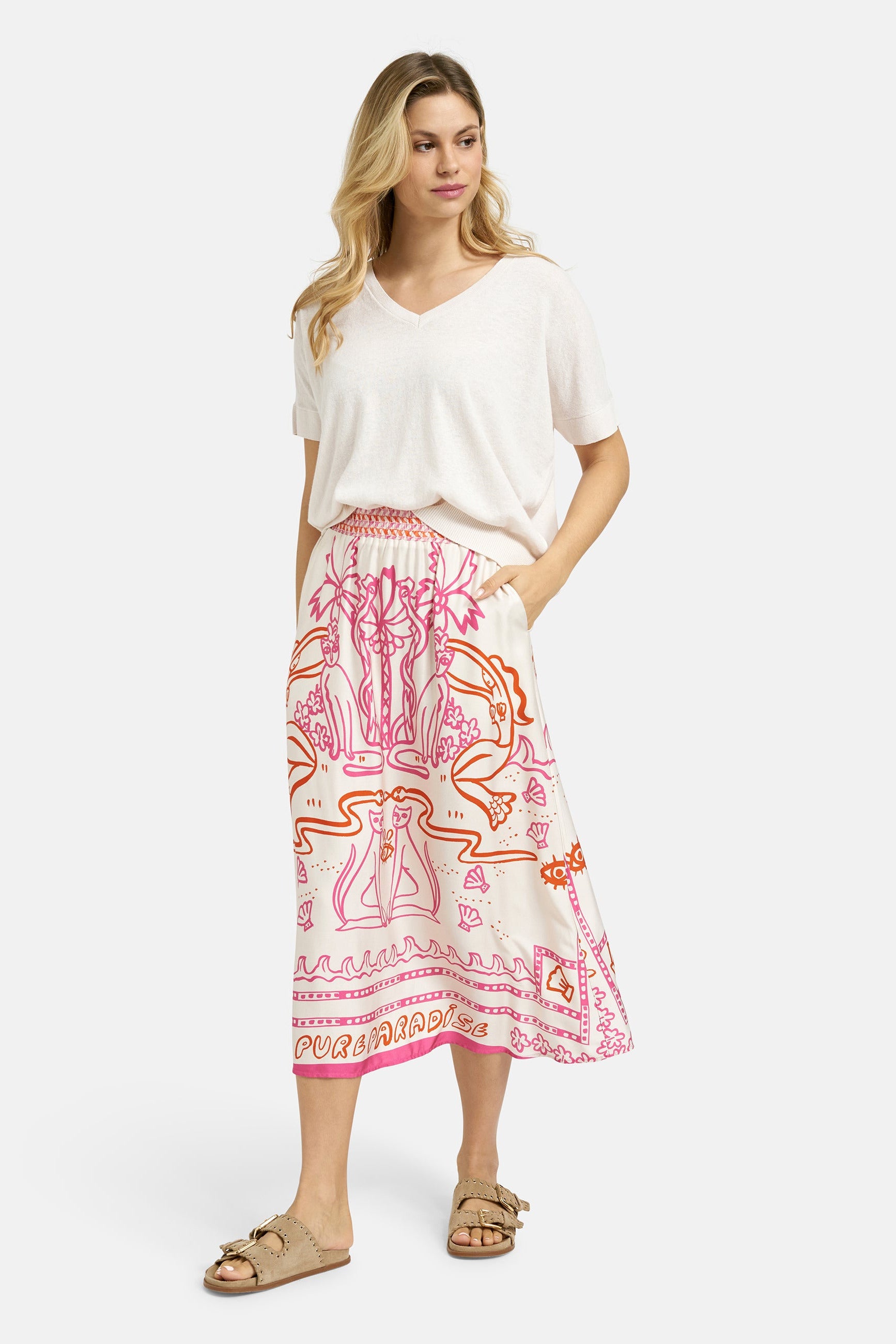 Milano Sommerrock pearl print