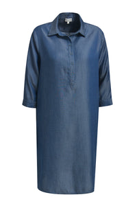 Milano Hemdblusenkleid dark denim